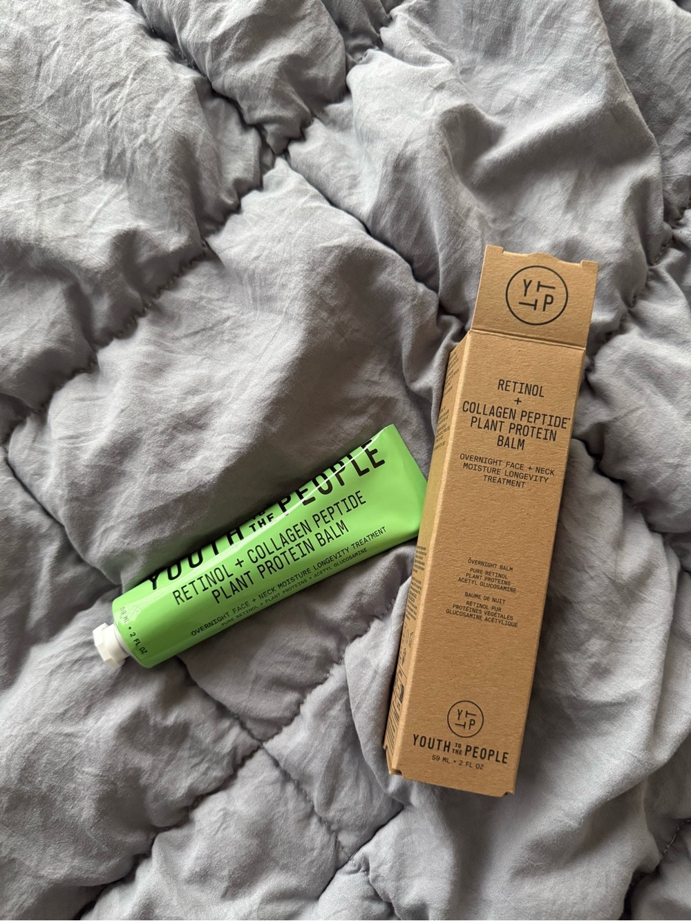 Retinol + Collagen Peptide Plant Protein Balm — Green
